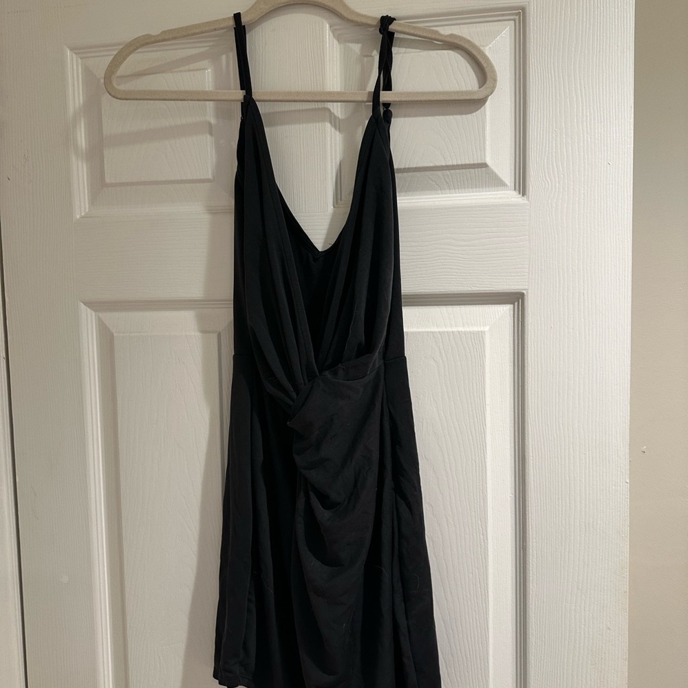 Tobi Black Backless Dress